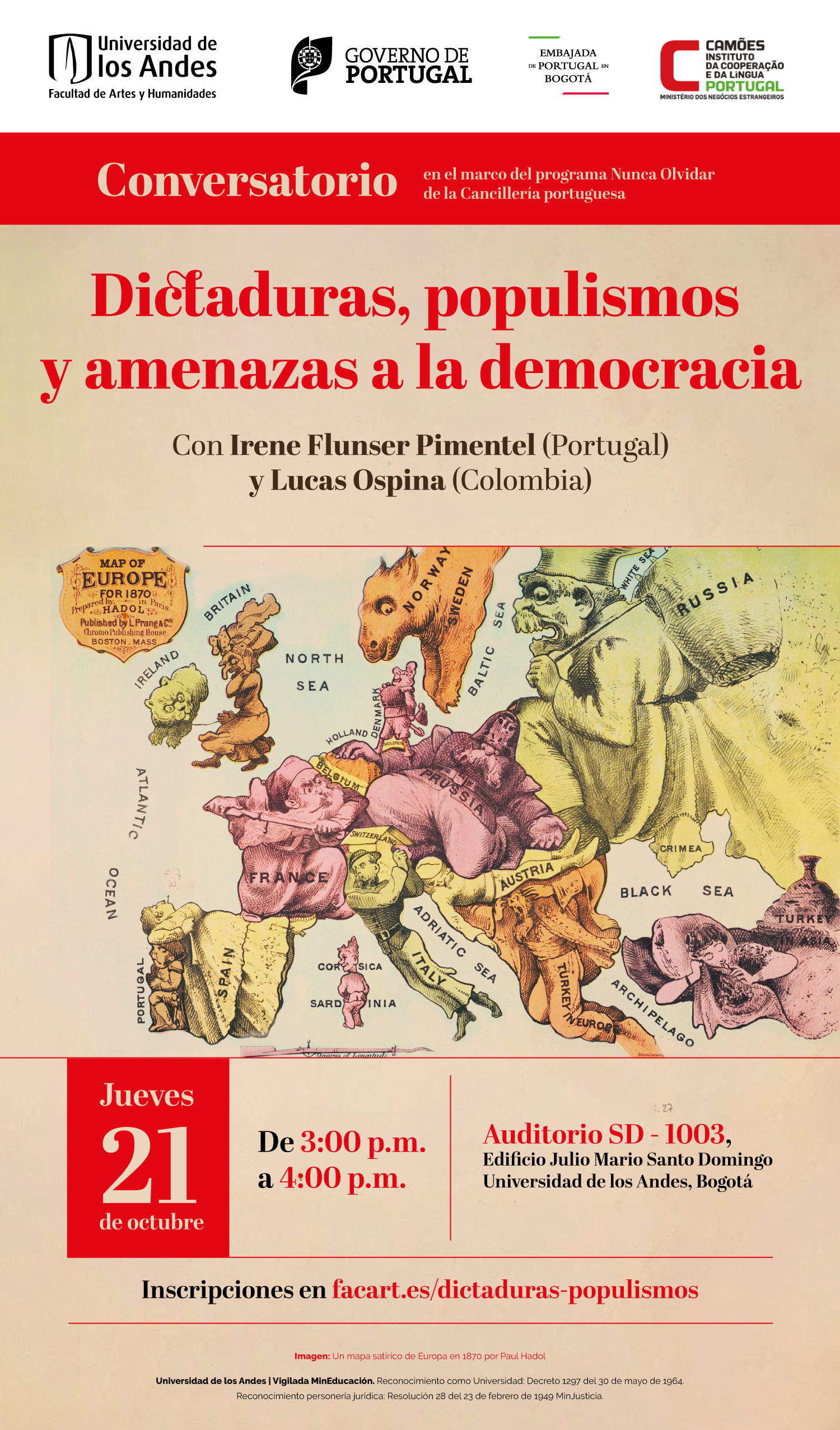Dictaduras, populismos y amenazas a la democracia: Con Irene Flunser Pimentel (Portugal) y Lucas Ospina (Colombia)