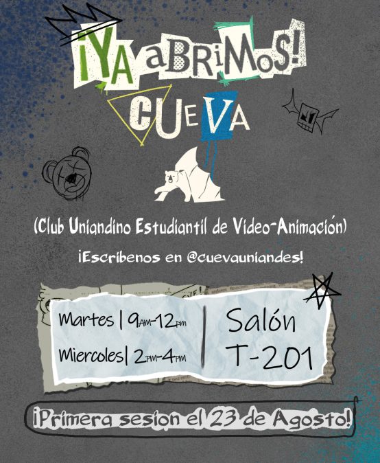 Convocatoria: Club uniandino estudiantil de video-animación | Cueva