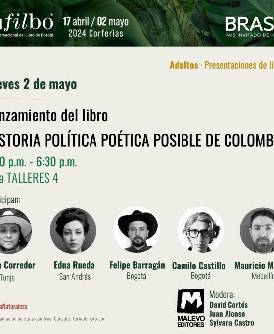 Lanzamiento libro “Historia política poética posible de Colombia”