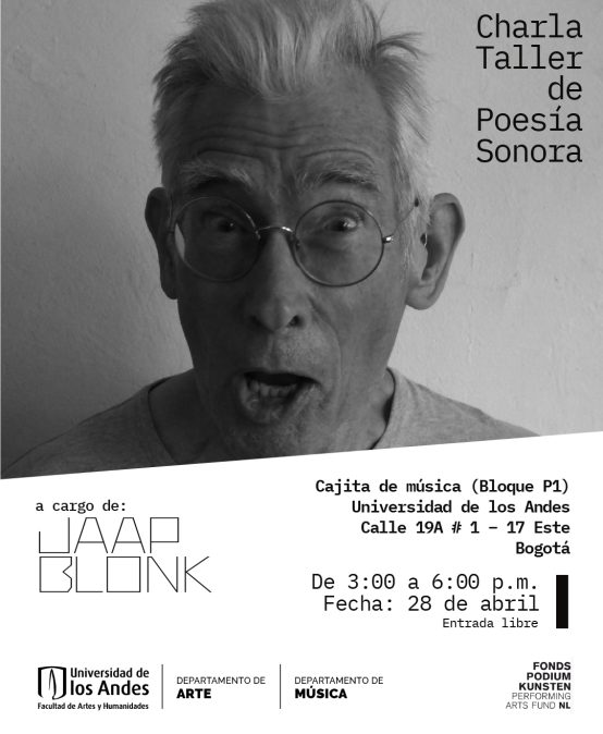 Charla/Taller de Poesía Sonora con JAAP BLONK