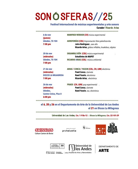SONÓSFERAS 25 | Músicas Experimentales y Arte Sonoro